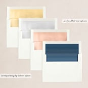 "Elegant Gratitude" - Holiday Cards in Navy by Annie Shapiro - Envelope Liners