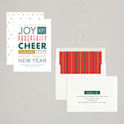 "Typography" - Holiday Cards in Vintage by Amy Payne - Assembled