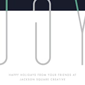 "Paper Clip Joy" - Holiday Cards in Midnight by Holly Whitcomb - Close-Up
