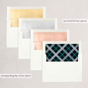 "Paper Clip Joy" - Holiday Cards in Midnight by Holly Whitcomb - Envelope Liners