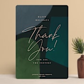 "thank you!" - Holiday Cards in Forest by Summer Winkelman - Front
