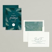"Seasonal Foliage" - Holiday Cards in Evergreen by Hooray Creative - Assembled