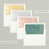 "Seasonal Foliage" - Holiday Cards in Evergreen by Hooray Creative - Envelope Liners