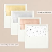 "Thankful Holiday Wishes" - Holiday Cards in Charcoal by Kelly Schmidt - Envelope Liners