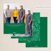 "Joyful Holiday Wishes" - Holiday Cards in Evergreen by Hooray Creative - Back of Card