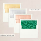 "Joyful Holiday Wishes" - Holiday Cards in Evergreen by Hooray Creative - Envelope Liners