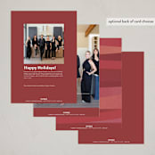 "Reindeer Holiday" - Holiday Cards in Wreath by Griffinbell Paper Co. - Back of Card Options