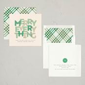 "Everything, Everyone" - Holiday Cards in Elf Shoe by Olivia Kanaley Inman - Assembled