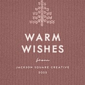 "Warm Knit" - Holiday Cards in Mulberry by Heather Cairl - Detail