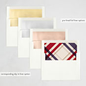 "Plaid Suit Holiday" - Holiday Cards in Marine by Chris Griffith - Envelope Liner Options