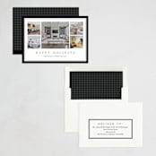 "Festive Trim" - Holiday Cards in Midnight by Amy Kross - Assembled