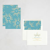 "Bursting" - Holiday Cards in Sky by Owl and Toad - Assembled
