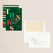"Holiday Thank You" - Holiday Cards in Gumdrop by Pixel and Hank - Assembled