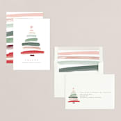 "tree of strokes" - Holiday Cards in Cherry by Creo Study - Assembled