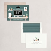 "Virtual Joy" - Holiday Cards in Juniper by Annie Holmquist - Assembled