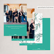 "Peace Foliage" - Holiday Cards in Spruce by Pixel and Hank - Back of Card Options
