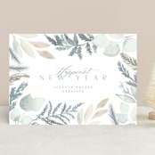 "Frosted" - Holiday Cards in Snow by Creo Study - Front