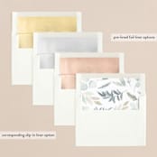 "Frosted" - Holiday Cards in Snow by Creo Study - Envelope Liners