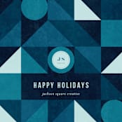 "Geo Christmas Tree" - Holiday Cards in Glacier by Iveta Angelova - Close-Up
