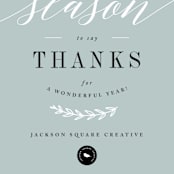 "Elegant Gratitude" - Holiday Cards in Winter by Kelly Schmidt - Close-Up
