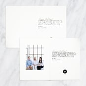 "Leafy Frame" - Holiday Cards in Kraft by Kelly Schmidt - Interior Options