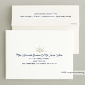 "Vintage Shine" - Holiday Cards in Navy by Jessie Steury - FREE Recipient Addressing
