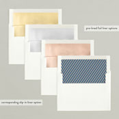 "Vintage Shine" - Holiday Cards in Navy by Jessie Steury - Envelope Liners