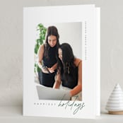 "Edge Overlap" - Holiday Cards in Forest by Kelly Schmidt - Folded Card