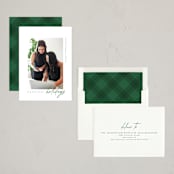 "Edge Overlap" - Holiday Cards in Forest by Kelly Schmidt - Assembled