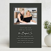"Together" - Holiday Cards in Noir by Sara Hicks Malone - Front
