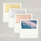 "Snowy View" - Holiday Cards in Winter Sky by Becky Nimoy - Envelope Liner Options