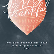 "Thankful Ornament" - Holiday Cards in Navy by Ally Madison - Close-Up