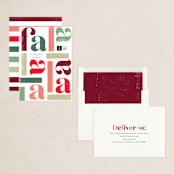 "Fa la la la la" - Holiday Cards in Fruitcake by Hudson meet Rose - Assembled