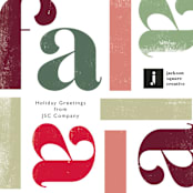 "Fa la la la la" - Holiday Cards in Fruitcake by Hudson meet Rose - Close-Up