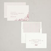 "Grateful Hearts" - Holiday Cards in Berry by Amy Kross - Assembled