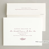 "Grateful Hearts" - Holiday Cards in Berry by Amy Kross - FREE Recipient Addressing