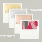 "Festive paint" - Holiday Cards in Navy by Creo Study - Envelope Liners