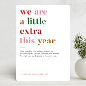 "Extra" - Holiday Cards in Confetti by Jennifer Lew - Front