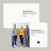 "Old New Year" - Holiday Cards in Silver and Gold by Snow and Ivy - Interior Options
