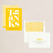 "Thanks" - Holiday Cards in Cornucopia by Jessica Corliss - Assembled