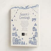 "Aspen" - Holiday Cards in Powder by Jenna Holcomb - Folded Card