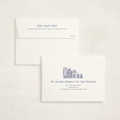 "Aspen" - Holiday Cards in Powder by Jenna Holcomb - FREE Recipient Addressing
