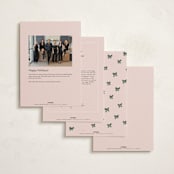 "Vintage Candlelit Tree" - Holiday Cards in Winter Rose by Holly Whitcomb - Back of Card Options