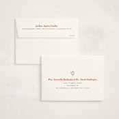 "Vintage Candlelit Tree" - Holiday Cards in Winter Rose by Holly Whitcomb - FREE Recipient Addressing