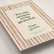 "Preppy gratitude" - Holiday Cards in Pine by Creo Study - Detail