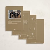 "a Very Merry Holiday Cheers" - Holiday Cards in Champagne by Ani Somi - Back of Card Options