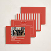 "Garland" - Holiday Cards in Cherry Glaze by Morgan Kendall - Back of Card Options