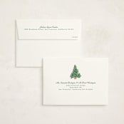 "Lobby Bow Tree" - Holiday Cards in Wintergreen by Erika Firm - FREE Recipient Addressing