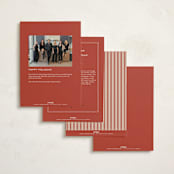 "pinstriped border" - Holiday Cards in Cranberry by Ellen Schlegelmilch - Back of Card Options