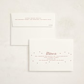 "pinstriped border" - Holiday Cards in Cranberry by Ellen Schlegelmilch - FREE Recipient Addressing